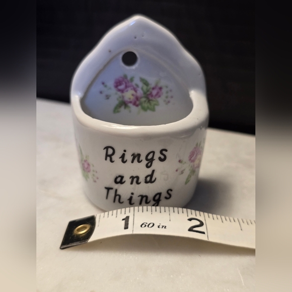 Floral Ceramic Ring Holder - Picture 2 of 6